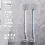 Long Handle Toilet Cleaning Brush ,Silicone Toilet Brushes for Bathroom,Toilet Cleaning Brush,Bendable Silicone Brush Head