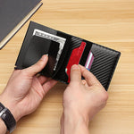 One Glide® Carbon Fiber Credit Card Holder Wallet