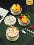 18/8 Stainless Steel Thermal Food Container Bento Lunch Box Set, Portable Keep Warm Lunch Container with Insulated Bag