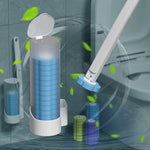 Disposable Toilet Brush Wall-Mounted Cleaning Tool for Bathroom Replacement Brush Head Wc Accessories
